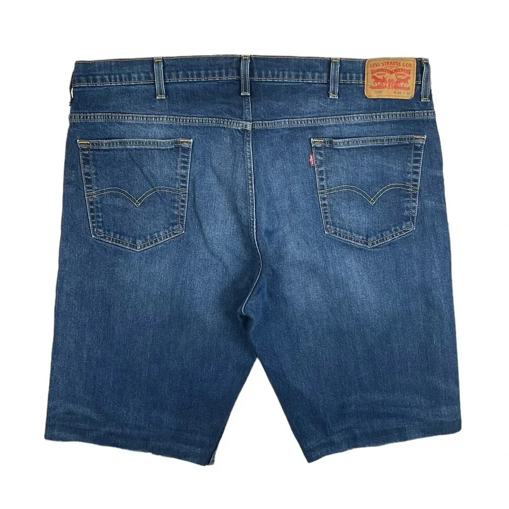 SH798 Men’s Levi’s Strauss 569 Up cycled Repurposed Denim Jean Shorts 44